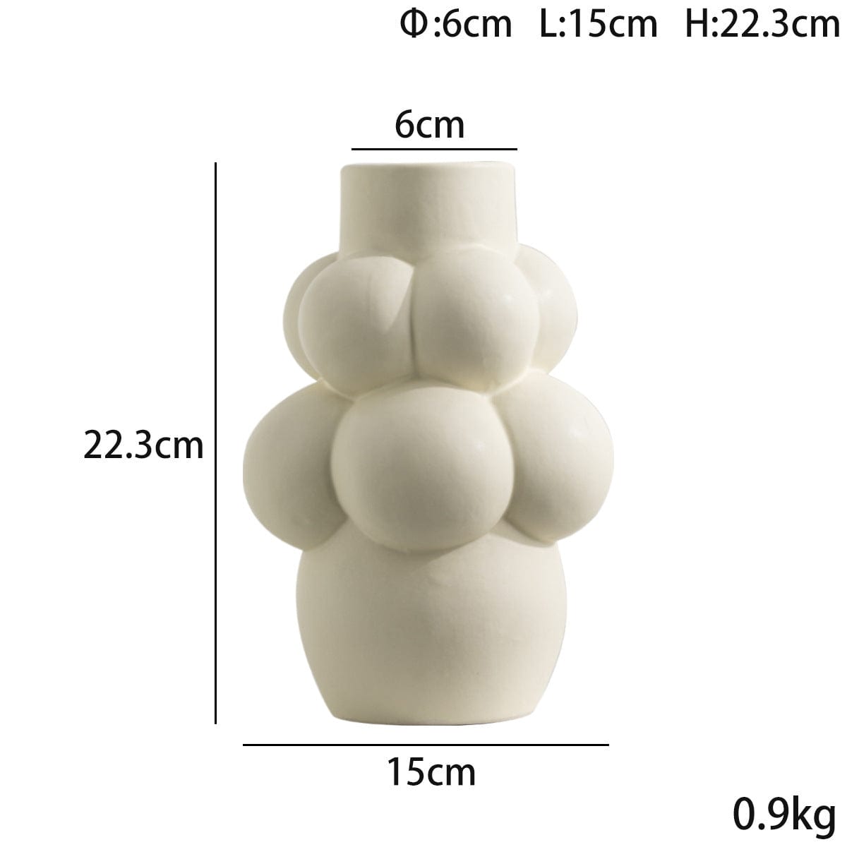 Vase céramique design bulles – Sculptural et audacieux pour un intérieur moderne