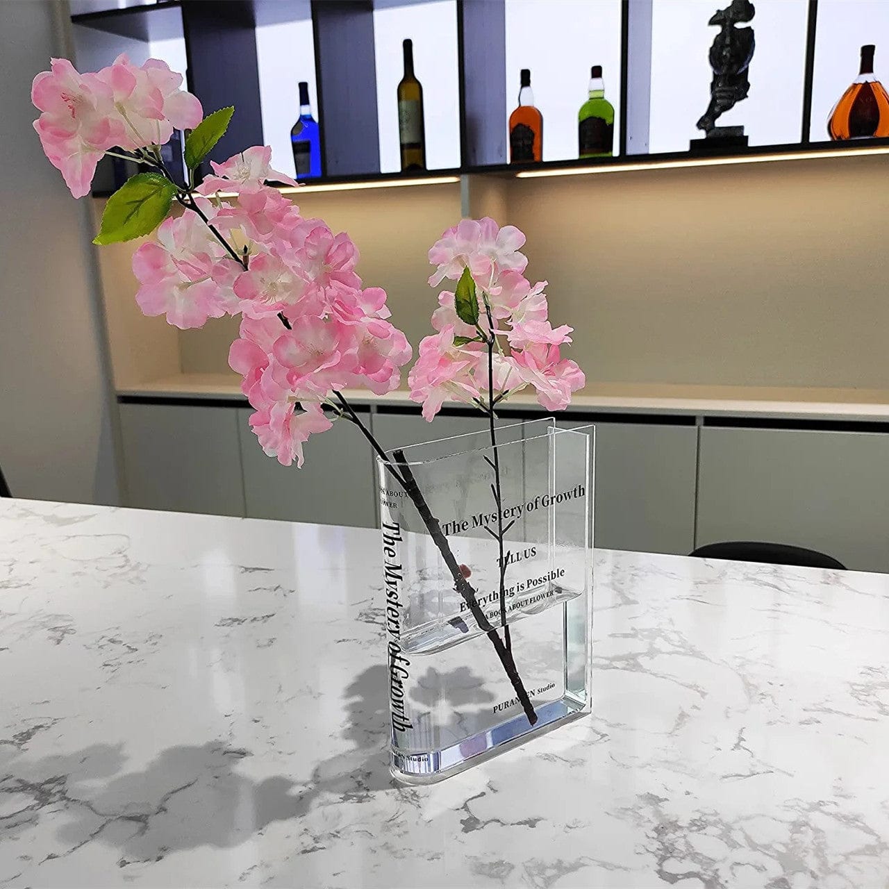 Vase en verre  – touche artistique