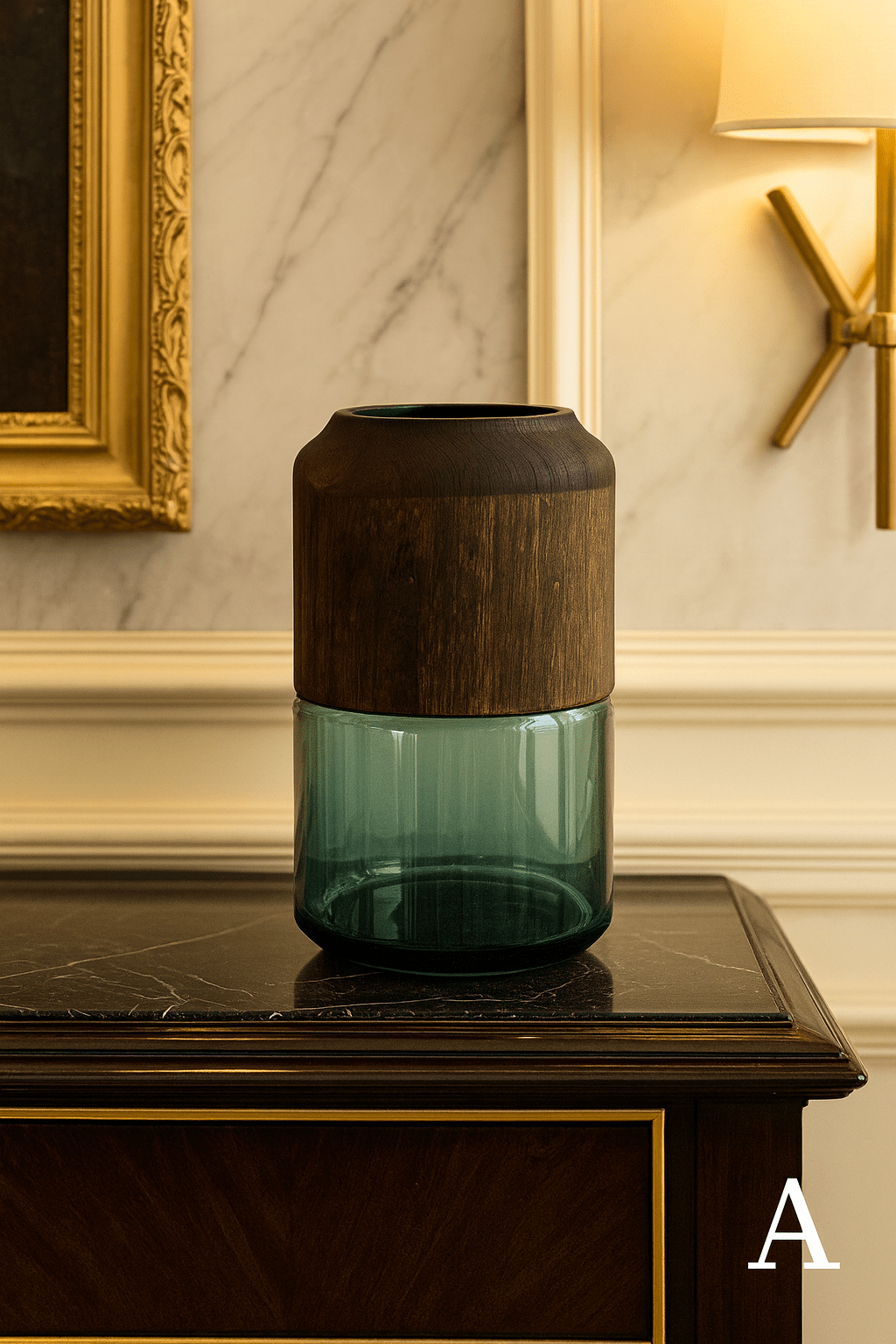 ElegantVase vase A Ac  Vase en verre rond - sobriété élégante