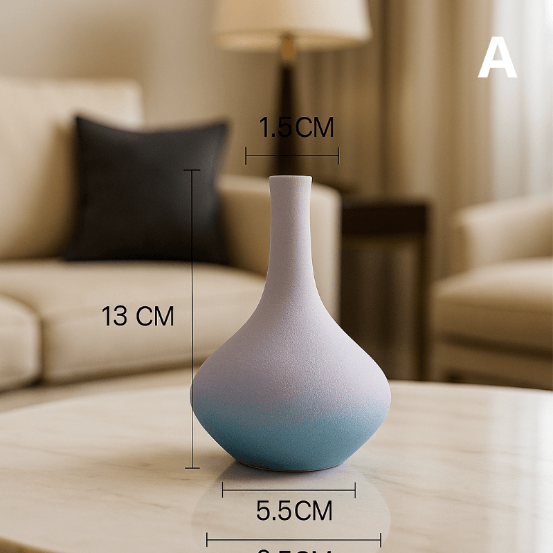 ElegantVase vase A Vase céramique dégradé pastel - Élégance pour intérieur