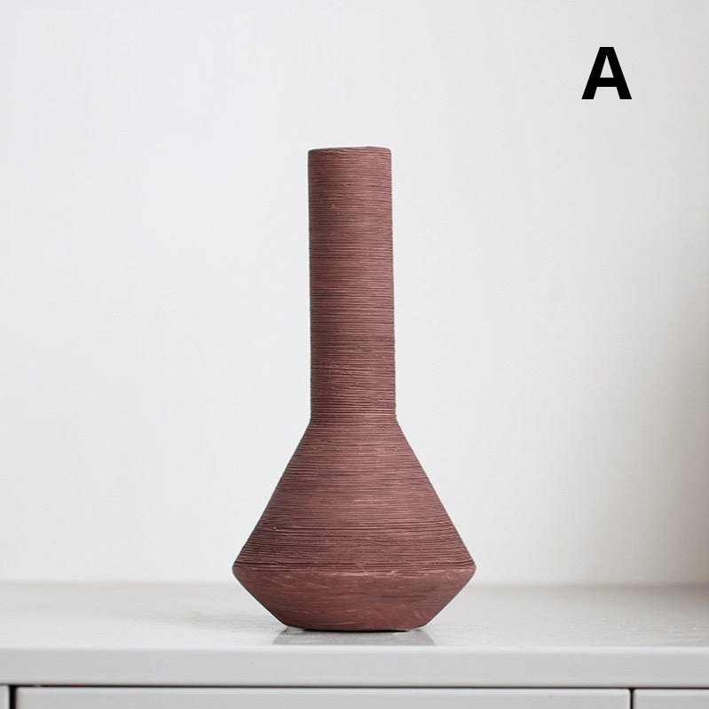 ElegantVase vase A Vase mat coloré - Élégance artisanale pour intérieur