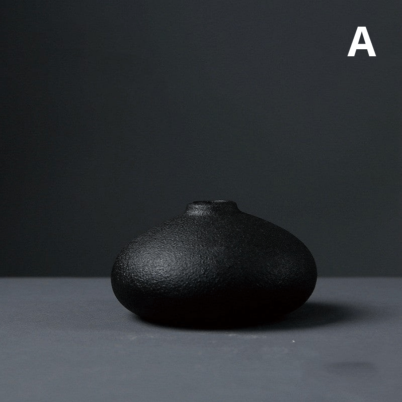 ElegantVase vase A Vases Noirs Scandinaves Texturés
