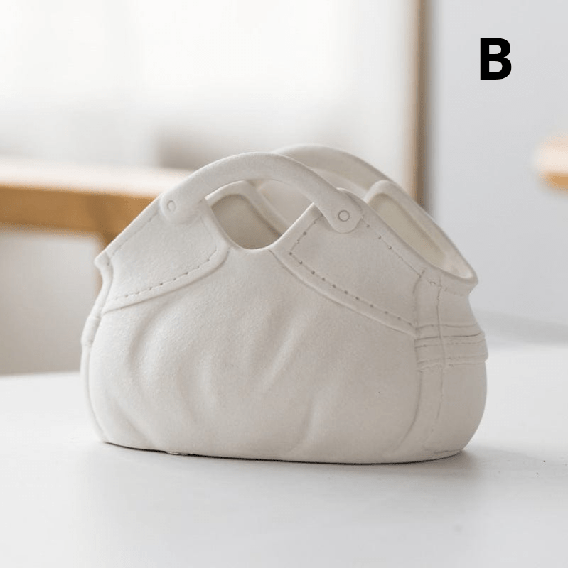 ElegantVase vase B / Blanc Vase original céramique – Déco fleurie design