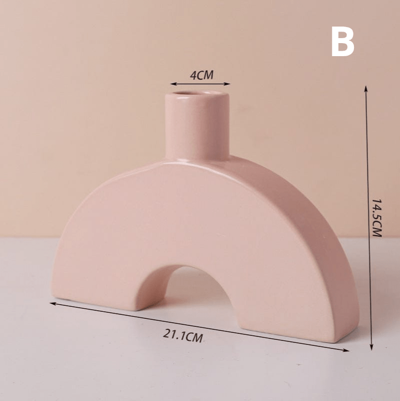 ElegantVase vase B Vase design céramique - Formes pastel déco moderne