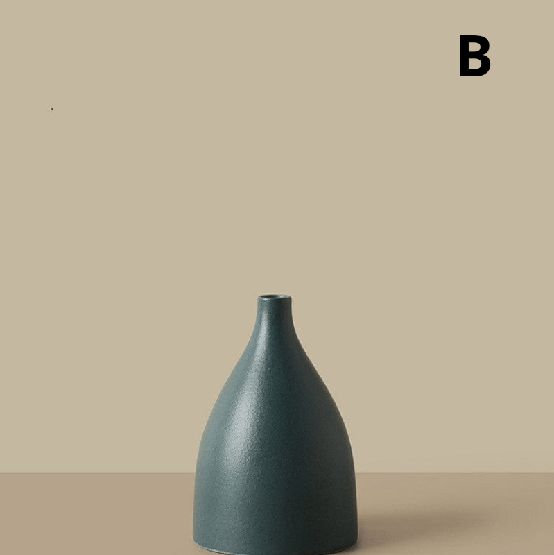 ElegantVase vase B Vase en Céramique Jaune et Vert - Style Moderne