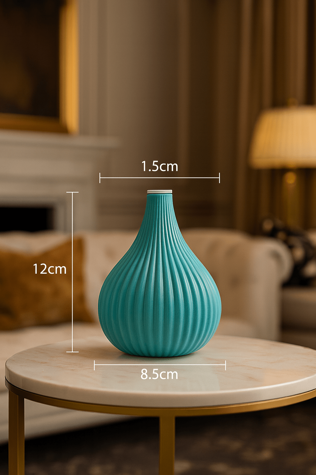 ElegantVase vase Bleu Ac  Vase Céramique Design Coloré Scandinave