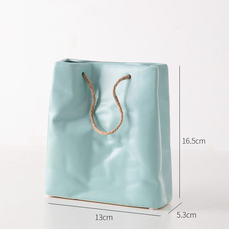 ElegantVase vase Bleu Clair Format Standard Vase céramique design
