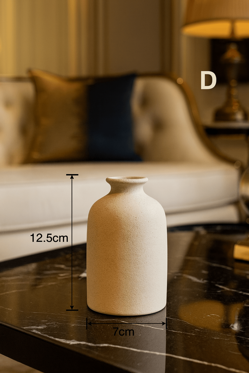 ElegantVase vase D Vase blanc céramique minimaliste - Élégance contemporaine