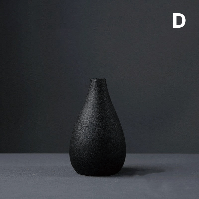 ElegantVase vase D Vases Noirs Scandinaves Texturés