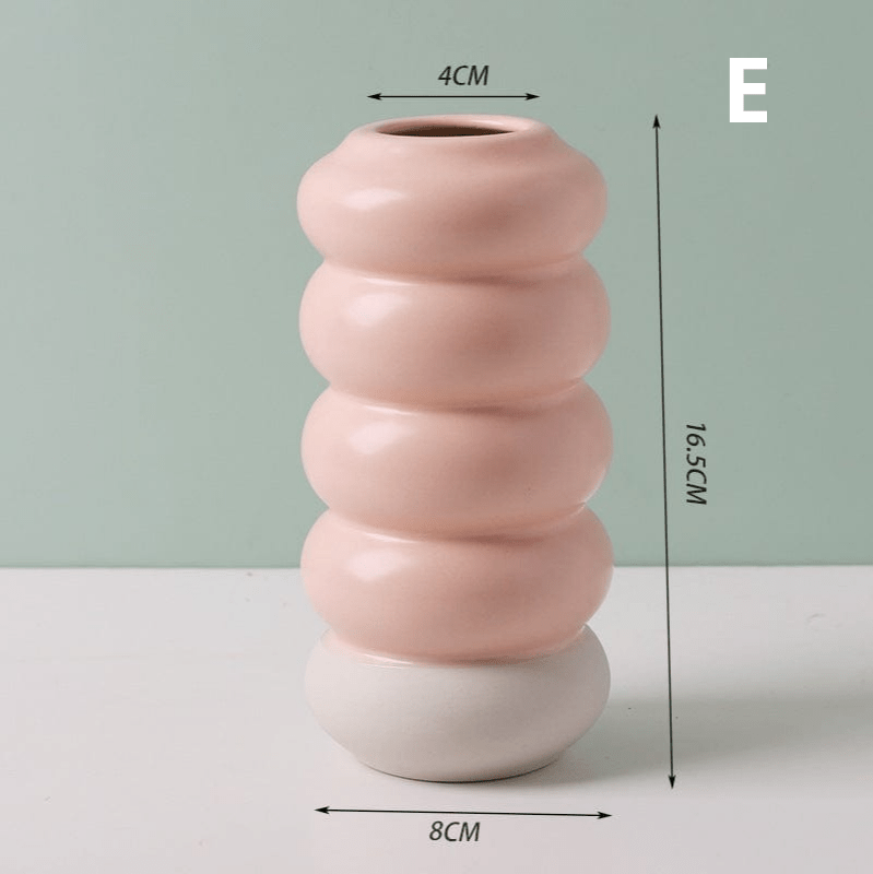 ElegantVase vase E Vase design céramique - Formes pastel déco moderne