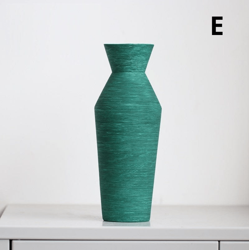 ElegantVase vase E Vase mat coloré - Élégance artisanale pour intérieur