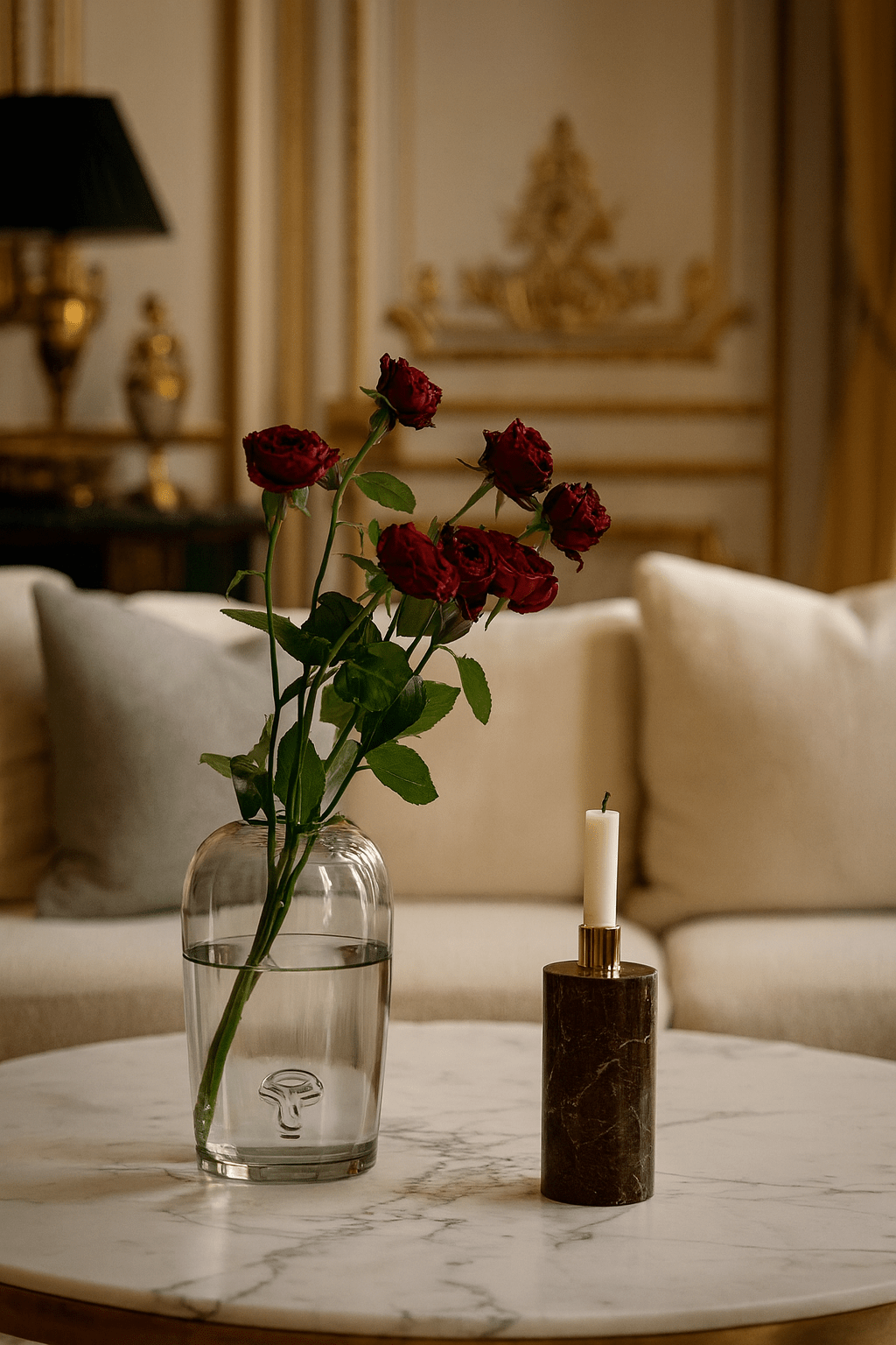 ElegantVase vase Format Grand – Fumé Vase bleu moderne – touche artistique