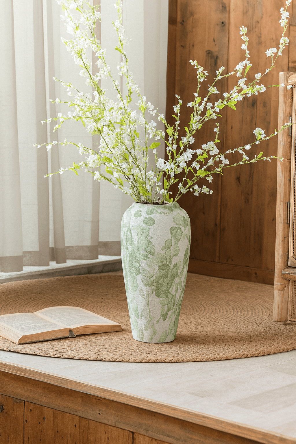 ElegantVase vase Format Très Grand et 6 Branches Vase haut coloré en céramique - Élégance pour déco sublime