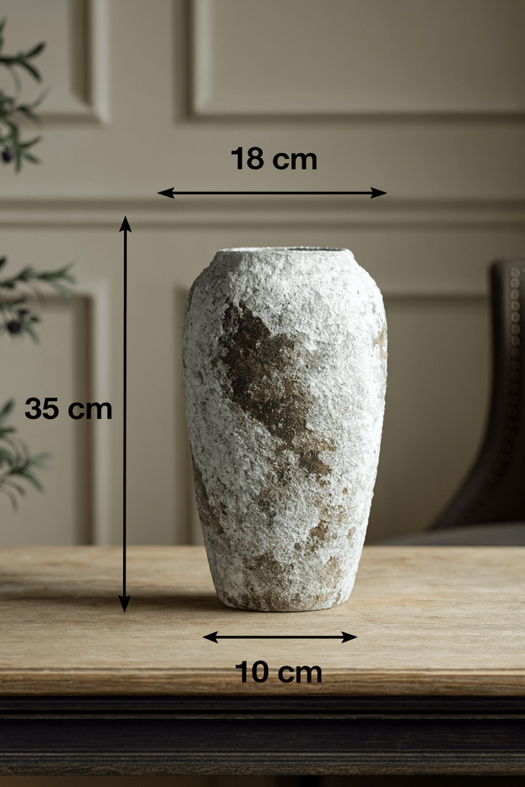 ElegantVase vase Format Très Grand Vase céramique pour ambiance zen