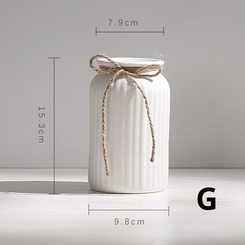 ElegantVase vase G Vase blanc céramique style minimaliste – Déco élégante