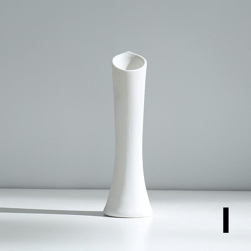 ElegantVase vase I Vase blanc céramique style minimaliste – Déco élégante