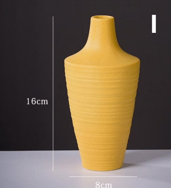 ElegantVase vase I Vase en céramique mat coloré - Élégance contemporaine