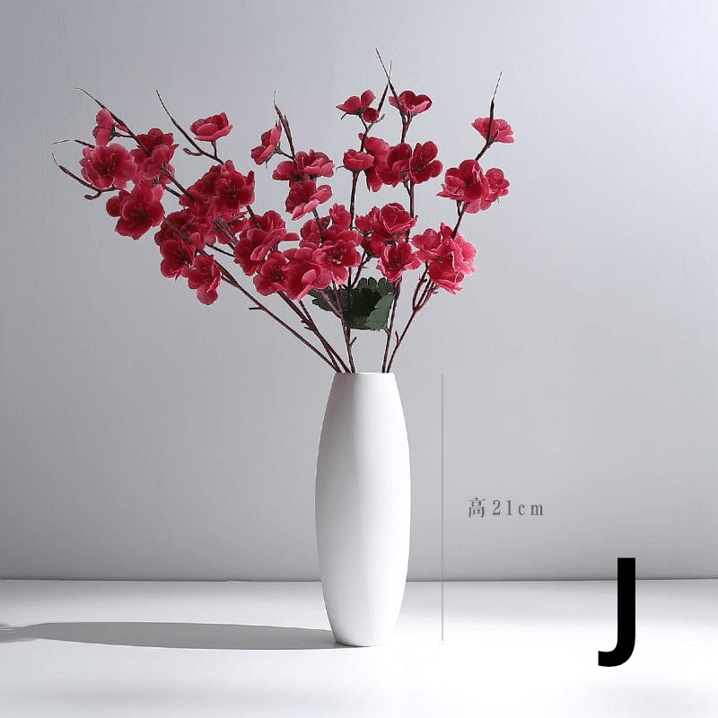 ElegantVase vase J Vase blanc céramique style minimaliste – Déco élégante
