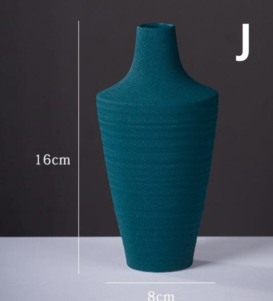 ElegantVase vase J Vase en céramique mat coloré - Élégance contemporaine