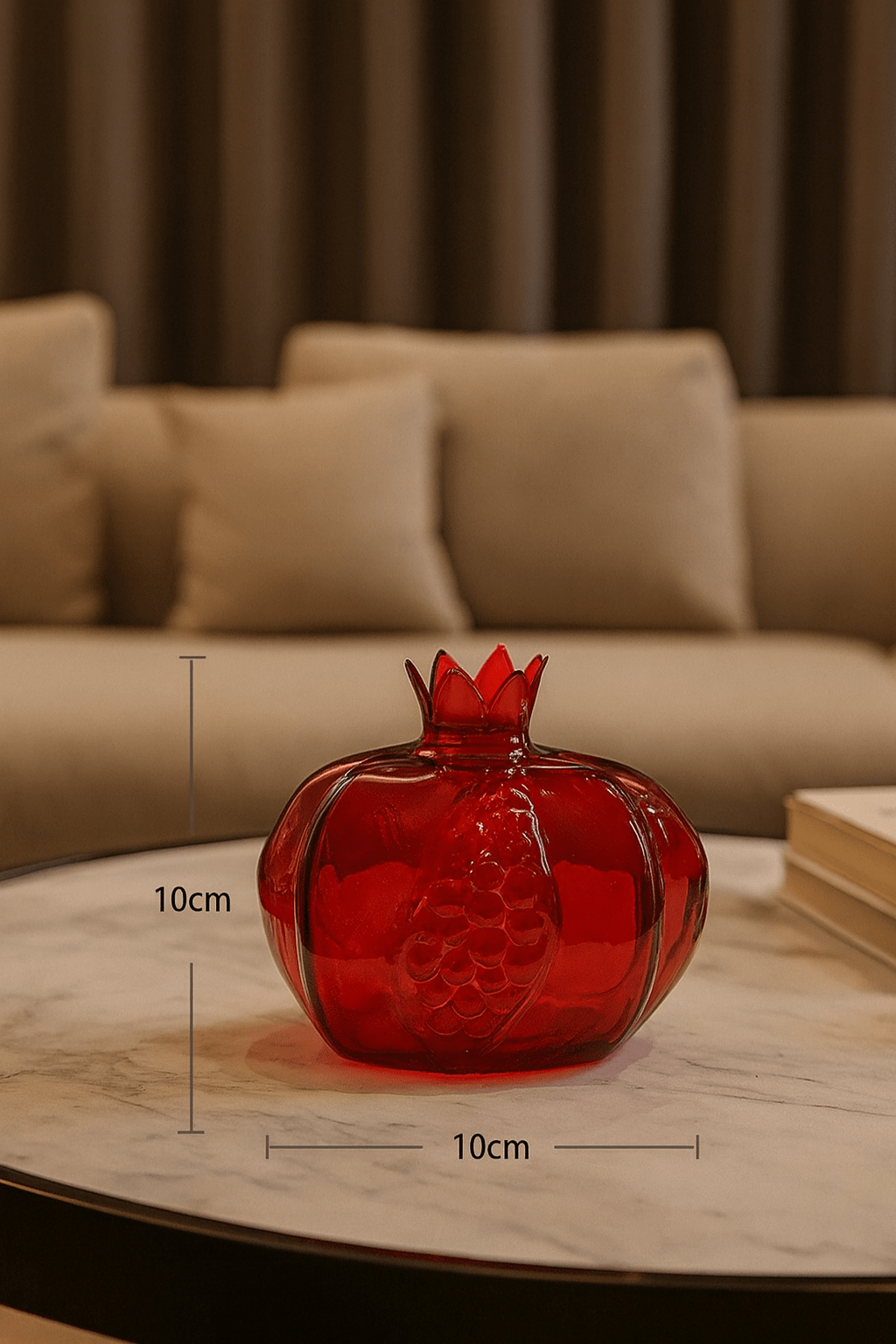ElegantVase vase Rouge / Grand Format Vase en verre élégant