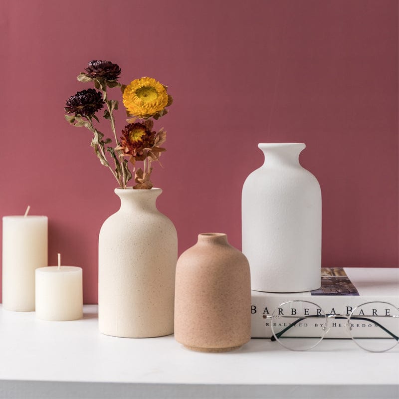 ElegantVase vase Vase blanc céramique minimaliste - Élégance contemporaine