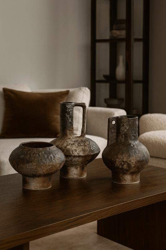 ElegantVase vase Vase céramique gris - élégance minimaliste