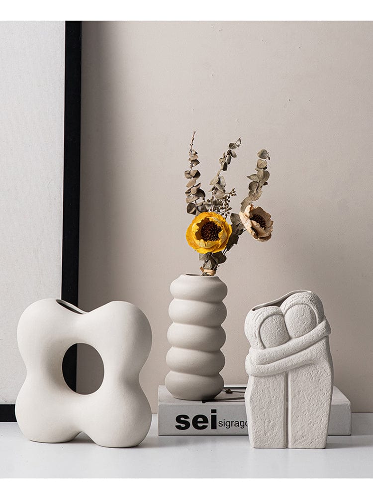ElegantVase vase Vase céramique moderne ajouré minimaliste