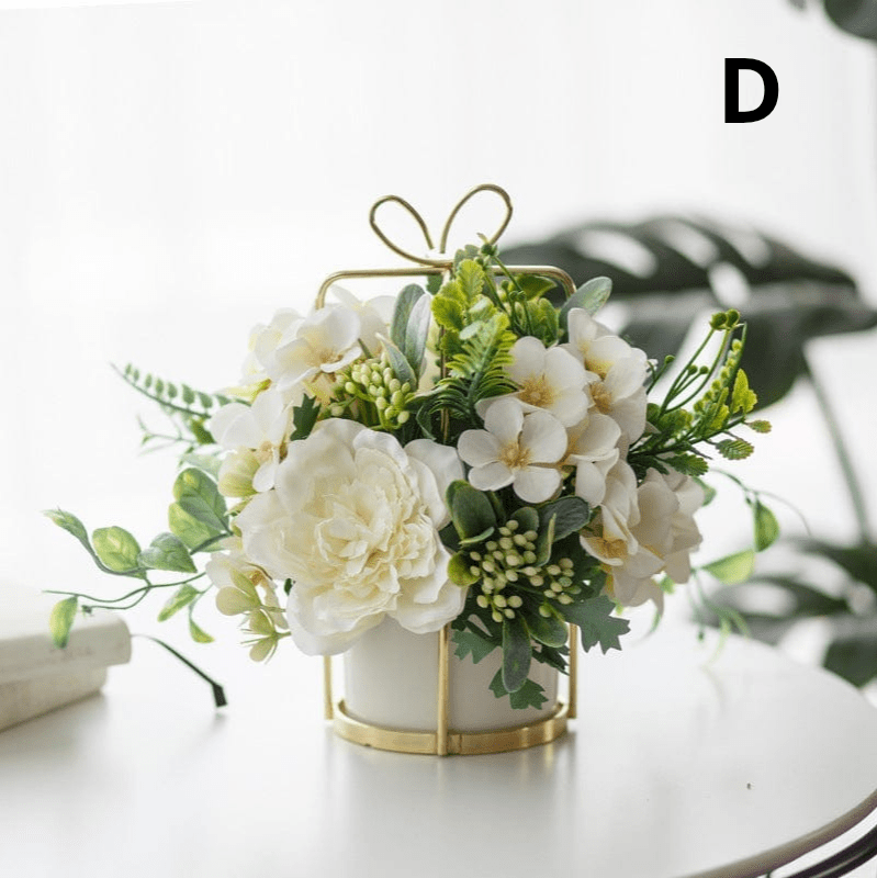 ElegantVase vase Vase élégant avec bouquet fleurs, déco romantique