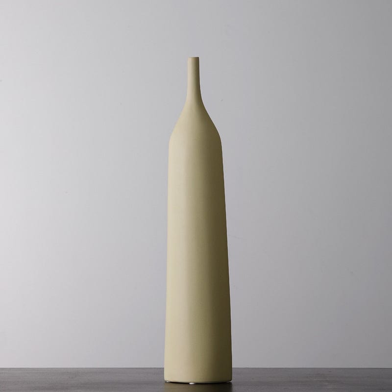 Vase Haut en Céramique - Élégance Raffinée"déteste"