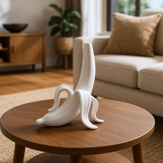Vase Banane Doré, Céramique – Déco Moderne